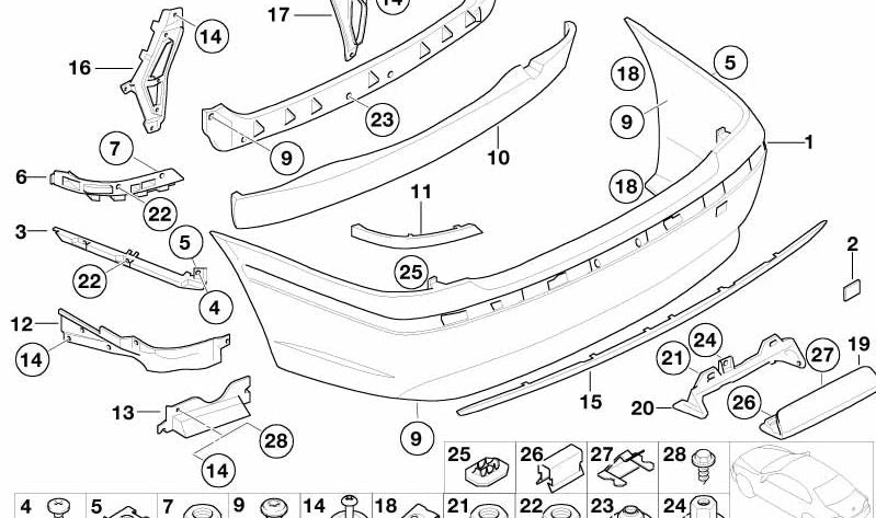 Clip tuerca metálica OEM 07129904223 para BMW E81, E82, E87, E88, F20, F21, F40, F52, F22, F23, F44, F45, F46, F87, G42, G87, E21, E30, E36, E46, E90, E91, E92, E93, F30, F31, F34, F35, F80, G20, G21, G28, G80, G81, F32, F33, F36, F82, F83, G22, G23