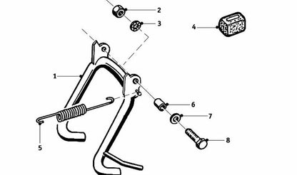 Muelle de tracción OEM 46524028218 para BMW K1200RS, K1200GT, K1200LT. Original BMW.