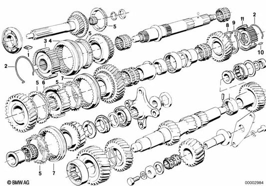 3. und 4. März Manga für BMW 3 E21, E30 -Serie, 5 E12 E128 (OEM 23231224210). Original BMW.