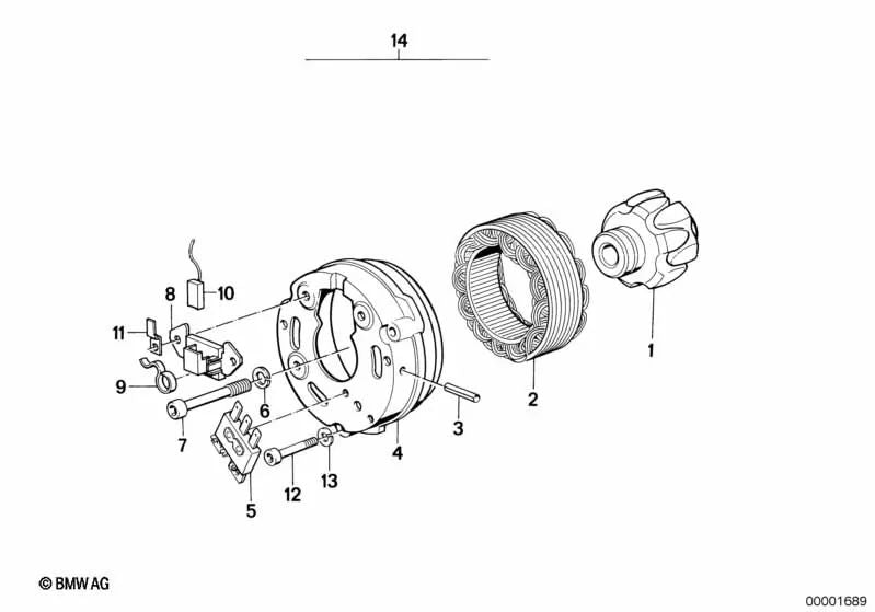 Pasador de tensión para BMW R 248 (OEM 12311350769). Original BMW.