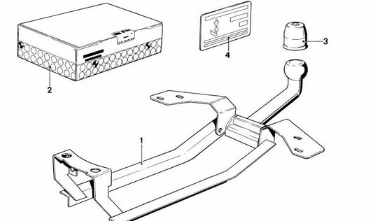 Towing removível para BMW 3 E21 Series (OEM 71601246906). BMW original.