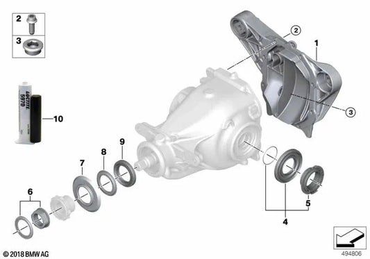 Tampa traseira para BMW X5 G05, G18N, X6 G06, X7 G07 (OEM 33118665150). BMW original.