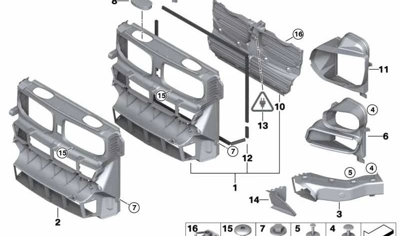 Air conduit with OEM gate control 51747195273 for BMW X6 E71. Original BMW piece. Ideal to maintain adequate air flow in the engine.