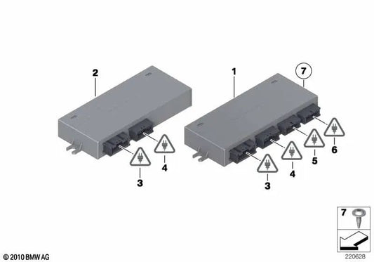 Module des fonctions arrière pour la série BMW 5 F11, F11n (OEM 61357394651). BMW d'origine