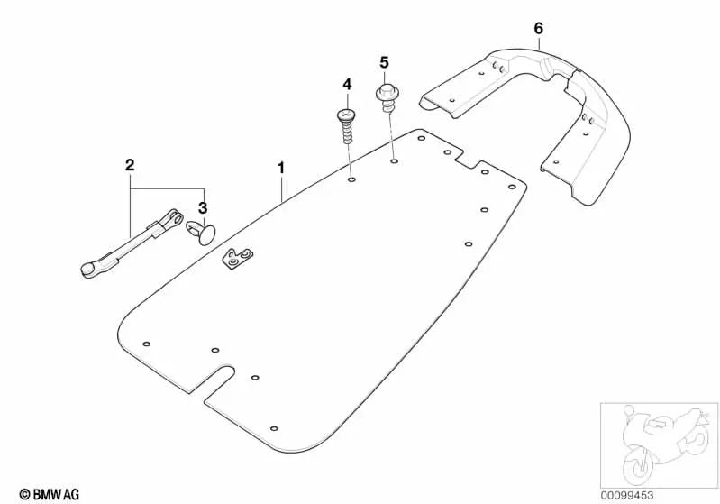 BMW BMY 3 E21, E30, E46, E90, E91, E92, E93 Serie E12, E28, E34, E39, E60, E61, Serie 6 E24, Serie 7 E38, X3 E83, X5 E53, Z4 E85, Z8 E52 (OEM 51161828956). BMW originale.