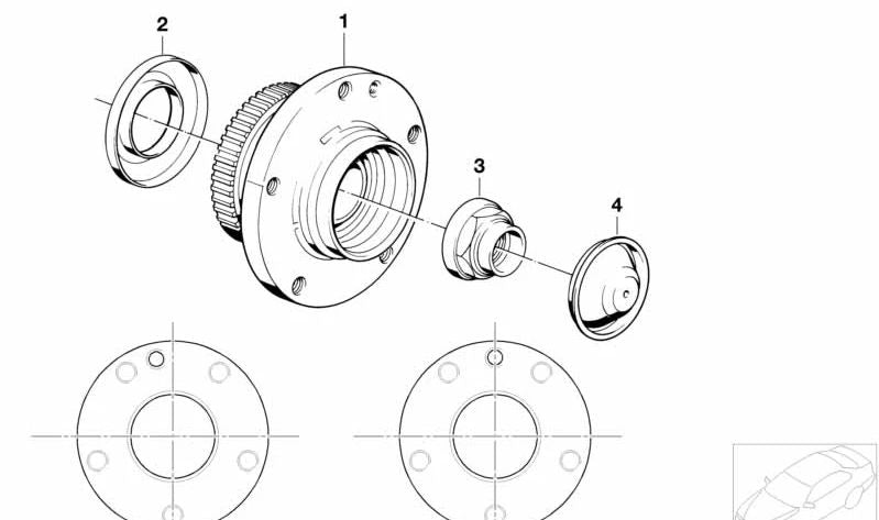 Moyú Asymmetric front OEM 31211129386 for BMW E34, E32, E31. Compatible with 518i, 520i and others models. Original BMW piece.