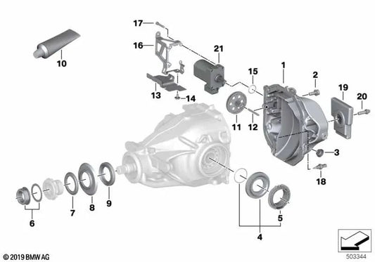 O-Ring change actuator for BMW G42, G20, G20N, G21N, G22, G23, G26, G30N, G14, G15, G16, I12, I12N, I15, G01, G01N, G02, G02N, G05, G05N, G18, G06 , G06N, G07, G29 (OEM 27218645076). Original BMW