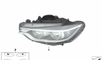 Bi-Xenon Faro Right per la BMW 3 F80, serie F80N 4 F32, F33, F36, F82, F83 (OEM 63117377854). BMW originale