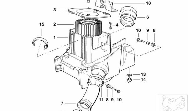 Grapa OEM 13711341920 para motos BMW R850GS, R1100GS, R1150GS, R850RT, R1100RT, R1150RT, R1100RS, R1150RS… y más. Original BMW Motorrad.