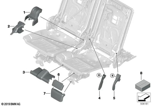 Front cover for BMW G07, G07N (OEM 52307955607). Original BMW