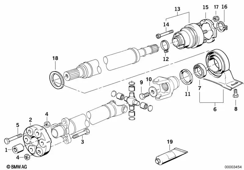 Geenksscheibe para a BMW E31 Series 8 (OEM 26111227419). BMW original.