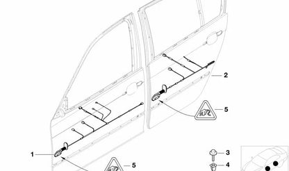 Cableado del lado del pasajero para BMW E46 (OEM 61116913080). Original BMW