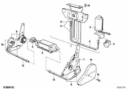 Tampa externa direita para BMW Série 6 E24 (OEM 52101968460). BMW original