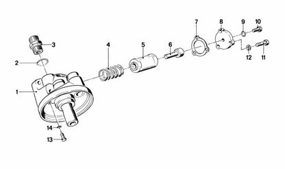 Elemento de expansión térmica para BMW Serie 6 E24 (OEM 11421259488). Original BMW