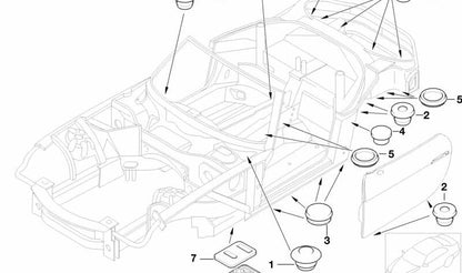 OEM -Schließstecker 33311137456 für BMW E81, E82, E87, E88, E90, E91, E92, E93, E60, E61, E84, E83, E85, E86, E52. Original BMW.