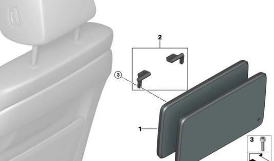 Juego de bisagras OEM 52109282020 para BMW F90, G30, G31, G32, F01, F02, G11, G12, F15, F85, F16, F86. Repuesto original BMW.