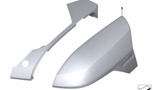 LEFT MOLICE BASE MOLDING OEM 46548537553 FOR BMW MOTORRAD K1600GT, K1600GTL. Original BMW Motorrad.