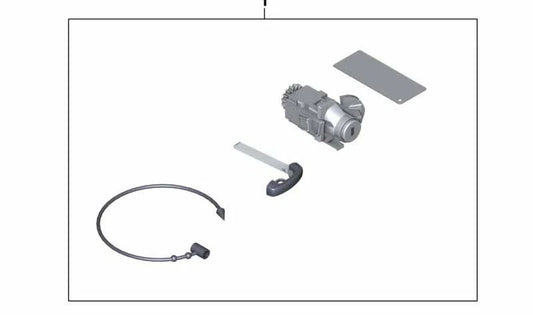 Juego de bombines cerradura OEM 51217289115 para BMW F10, F10N, F11, F11N, F18, F18N. Original BMW.