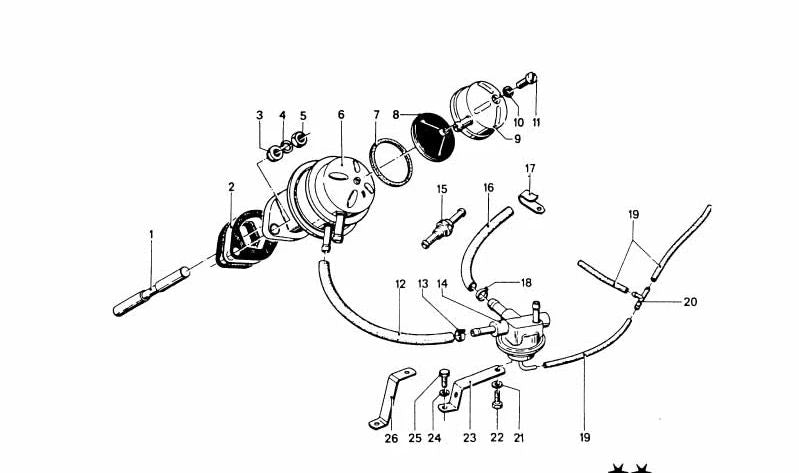 Fuel Pump for various BMW models/series (OEM 13311257784). Original BMW
