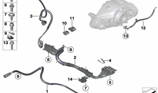 OEM hexagonal screw 07119904399 for BMW F30. Original BMW.