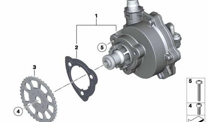 Bomba de vacío OEM 11667519458 para BMW E82, E88, E90, E91, E92, E93, E60, E61, F10, F11, E63, E64, F01, F02, E71, E89. Original BMW.