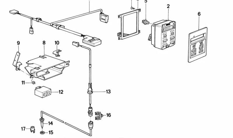 Soporte de cuadro de instrumentos OEM 62131380009 para BMW E30 y E28. Original BMW.