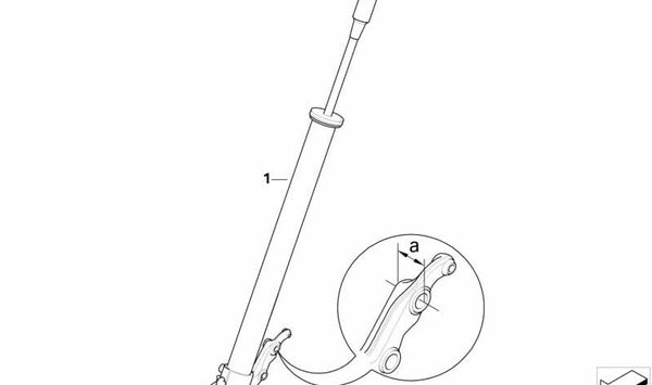 Tubo deslizante izquierdo OEM 31427720051 para motos BMW F 650 GS, F 800 GS. Original BMW Motorrad.