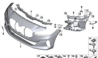 CLIP S for BMW 1 F20 Series, F21 e Série 2 F22, F23, F45, F46 (OEM 07147305866). BMW original.