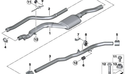 Amortiguador de Vibración para BMW Serie 3 F30, F31, F34, Serie 4 F32, F33, F36, Serie 5 F07, F10, F11, G30, G31, G38, Serie 6 F06, F12, F13, Serie 7 F01, F02 (OEM 18307593199). Original BMW