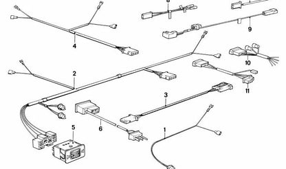 Regulador de transición con conectores planos para BMW E30, E28, E24 (OEM 65121368769). Original BMW