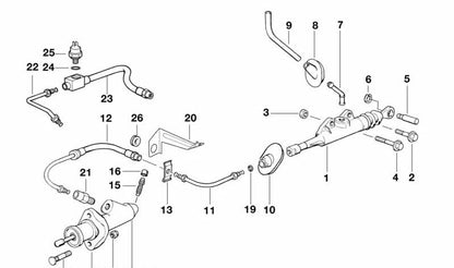 Pasamuros de goma para BMW (OEM 21522227999). Original BMW