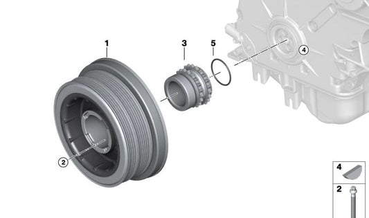 O-Ring for BMW 3 Series E90, E91, E92, E93, 5 Series E60, E61, 6 Series E63N, E64N, 7 Series E65, E66, X3 E83, X5 E70, X6 E71 (OEM 11217804748). Genuine BMW