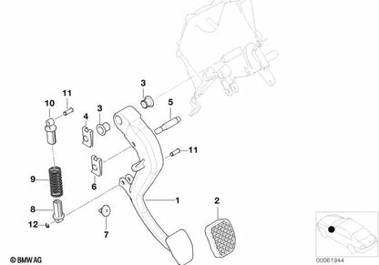 Compression Spring Support for BMW E53 (OEM 35306770100). Original BMW
