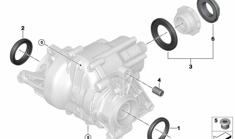 Kit de reparación transmisión OEM 27108681581 para BMW F40, F44, F45, F45N, F46, F46N, F48N, F49N, F39, U06, U10, U11 y MINI F54, F54N, F60, F60N, U25. Original BMW y MINI.