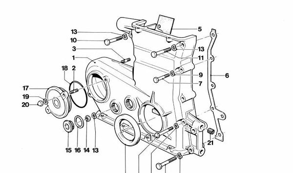 Junta sin amianto para BMW (OEM 11141401506). Original BMW