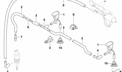 OEM tube support 6167123500 for BMW E81, E82, E87, E88, E90, E91, E92, E93. Original BMW.