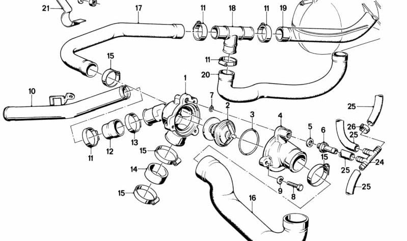 BMW E28, E24, E23 (OEM 11531306829). Original BMW