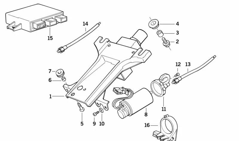 Tornillo de rotura OEM 32311158528 para BMW E30, E28, E34, E24, E32, Z1. Pieza original utilizada en la columna de dirección. Original BMW.