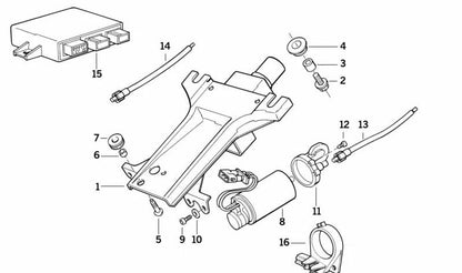 Tornillo de rotura OEM 32311158528 para BMW E30, E28, E34, E24, E32, Z1. Pieza original utilizada en la columna de dirección. Original BMW.