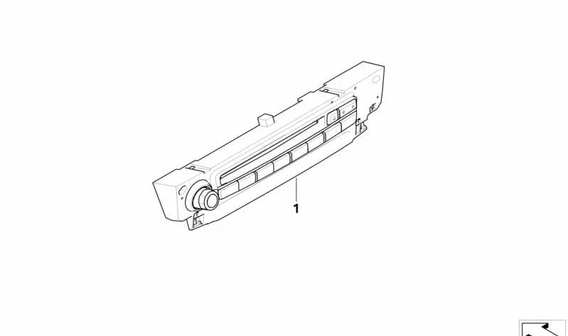 Front for BMW E60N, E61N, E63N, E64N (OEM 65839206068). Genuine BMW.