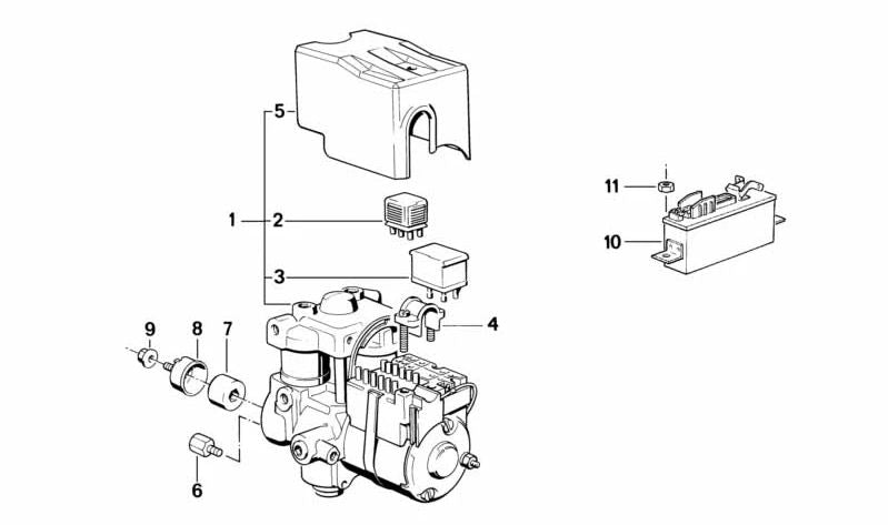 Centralita ABS OEM 34521159690 para BMW Z1. Original BMW.