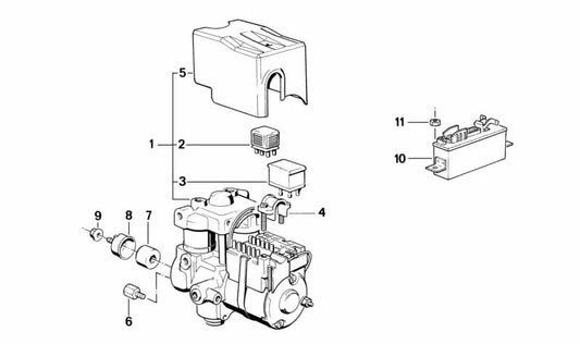 Centralita ABS OEM 34521159690 para BMW Z1. Original BMW.
