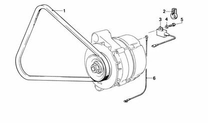 Separador aislante 8MM OEM 12311273137 para BMW E30, E28, E24, E23, 316i y 318i con motor M10. Original BMW.