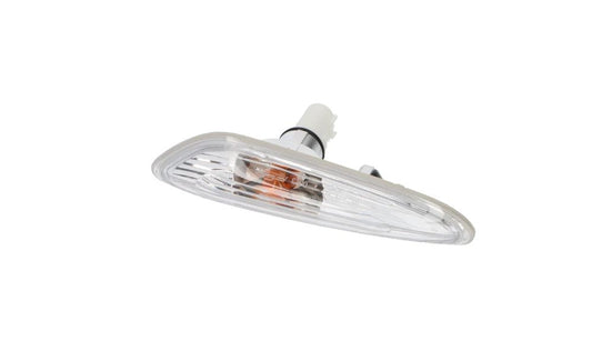 Links weißer lateraler intermittierender OEM 63137165915 für BMW E46. Original BMW.