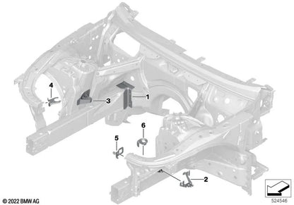 Überlegene Kompensationseinzahlung für BMW F90, G30, G31, G38, G32, G11, G12, G70, F91, F92, F93, G14, G15, G16 (OEM 41007412937). Original BMW.
