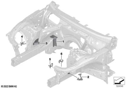 Überlegene Kompensationseinzahlung für BMW F90, G30, G31, G38, G32, G11, G12, G70, F91, F92, F93, G14, G15, G16 (OEM 41007412937). Original BMW.