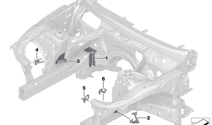 Überlegene Kompensationseinzahlung für BMW F90, G30, G31, G38, G32, G11, G12, G70, F91, F92, F93, G14, G15, G16 (OEM 41007412937). Original BMW.