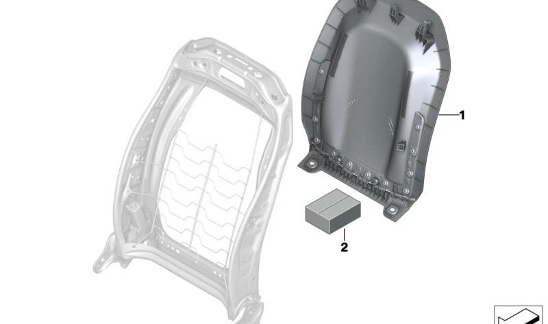 Small accessories for BMW 2 Series U06, X1 U11, U12, X2 U10 (OEM 52109873836). Original BMW.
