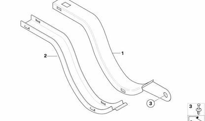 Conducto de cables inferior para BMW Serie 5 E61 (OEM 61136978339). Original BMW