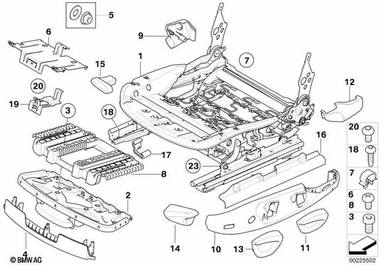 Suporte da unidade de controle, direito para BMW E81, E82, E88, E90, E91, E92, E84, E89 (OEM 52107152230). BMW originais.